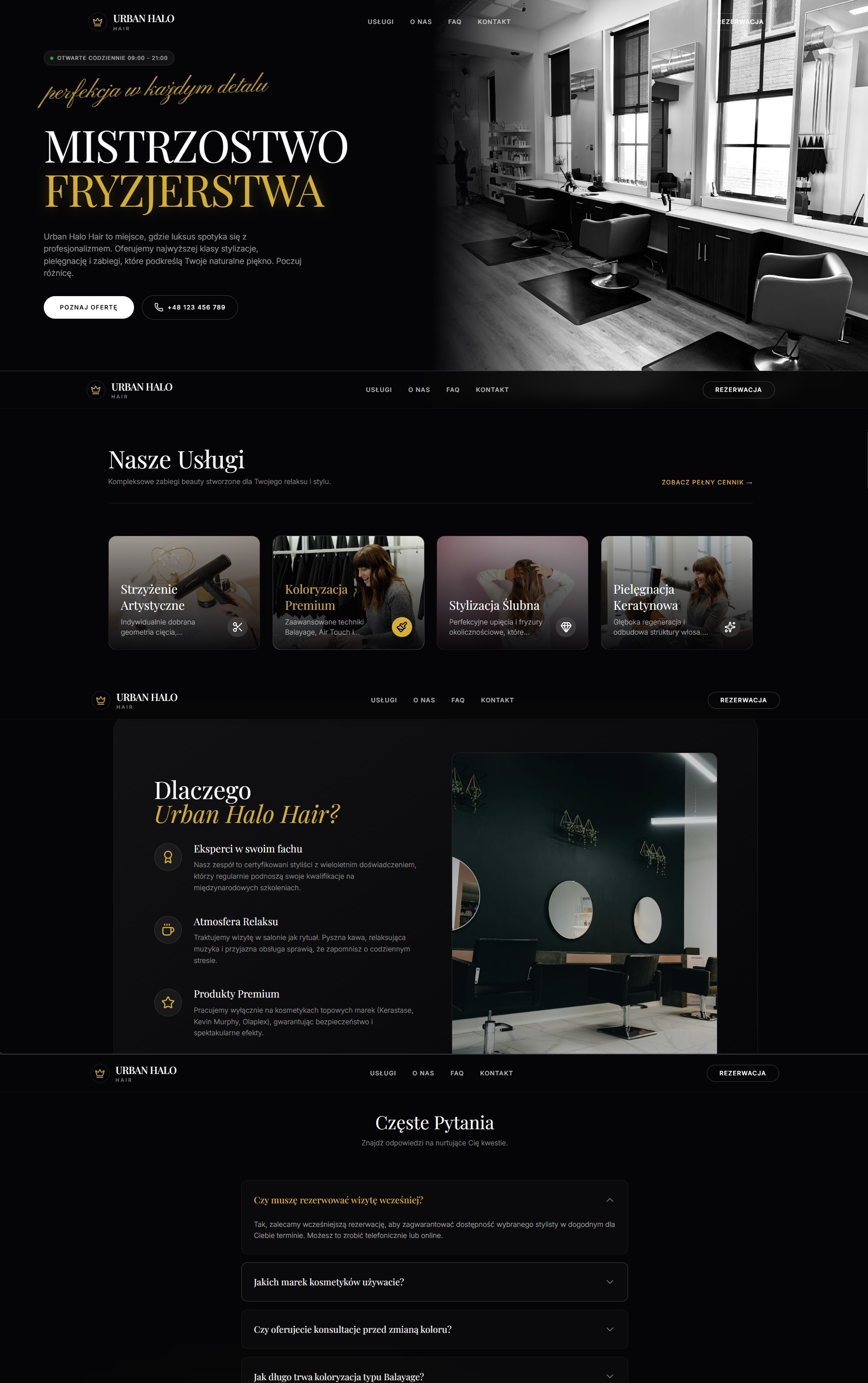 Strona Salonu Urban Halo